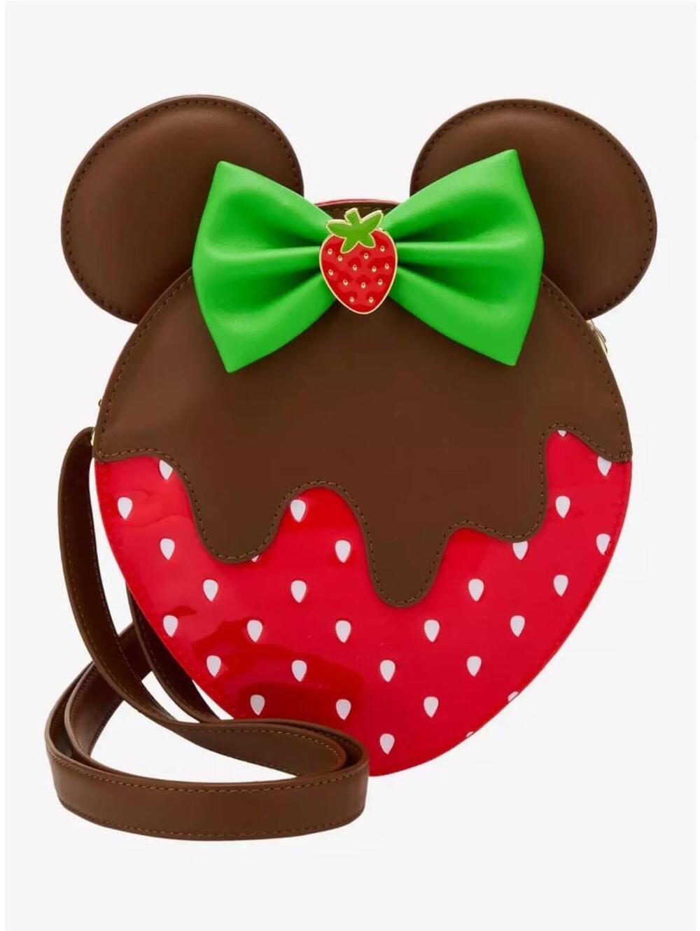 Loungefly Disney Minnie Chocolate Dipped Strawberry Ears Scented Figural Xbody